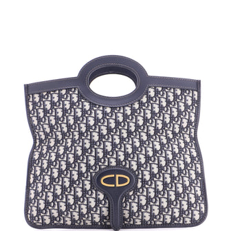 Christian Dior Fold Over Clutch Oblique Canvas