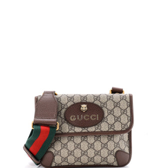 Gucci Neo Vintage Flap Messenger GG Coated Canvas Small