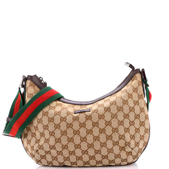 Gucci Half  Moon Crossbody GG Canvas Medium