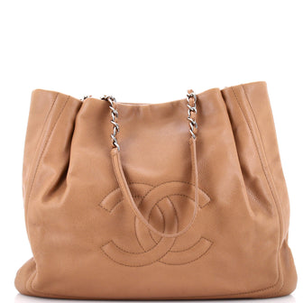 Timeless Chain Tote Caviar Large