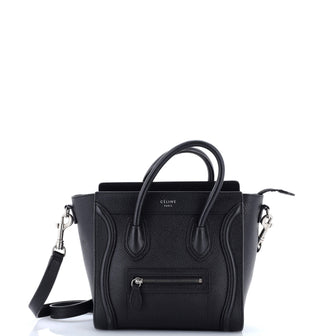 Celine Luggage Bag Grainy Leather Nano