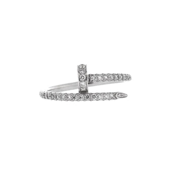 Cartier Juste un Clou Paved Ring 18K White Gold with Diamonds Small