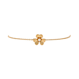 Van Cleef & Arpels Frivole Bracelet 18K Yellow Gold with Diamond Mini