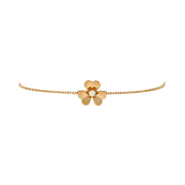 Van Cleef & Arpels Frivole Bracelet 18K Yellow Gold with Diamond Mini