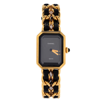 Chanel Premiere Rock Quartz Watch Plated Metal and Leather 20