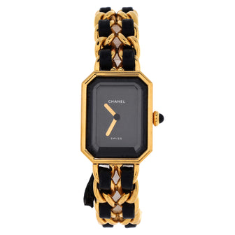 Chanel Premiere Rock Quartz Watch Plated Metal and Leather 20