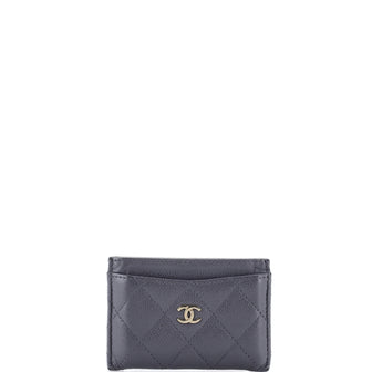 Chanel Classic Card Holder Quilted Caviar
