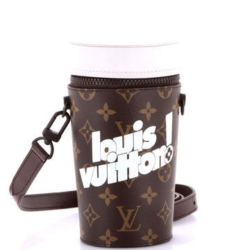 Louis Vuitton Coffee Cup Convertible Pouch Everyday Signature Vintage Monogram Canvas