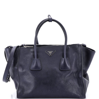 Prada Twin Pocket Convertible Tote Leather Medium