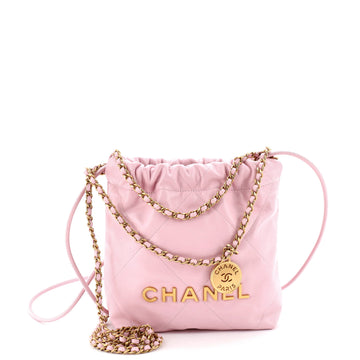 Chanel 22 Chain Hobo Quilted Calfskin Mini