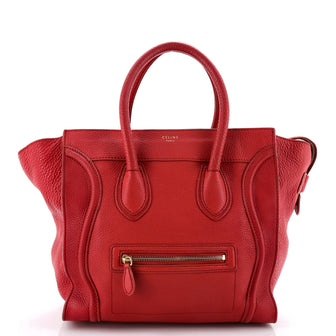 Celine Luggage Bag Grainy Leather Mini