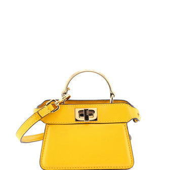 Fendi Maxi Handle Peekaboo Bag Leather Nano