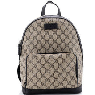 Gucci Zip Pocket Backpack GG Coated Canvas Small
