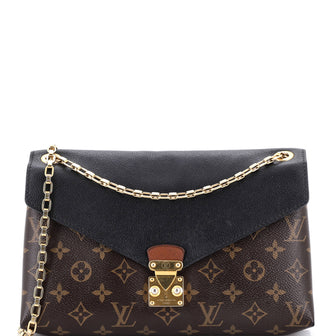 Louis Vuitton Pallas Chain Shoulder Bag Monogram Canvas and Calfskin