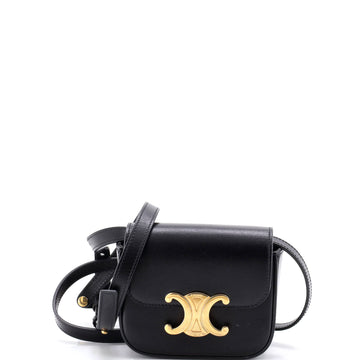 Celine Triomphe Shoulder Bag Smooth Calfskin Mini