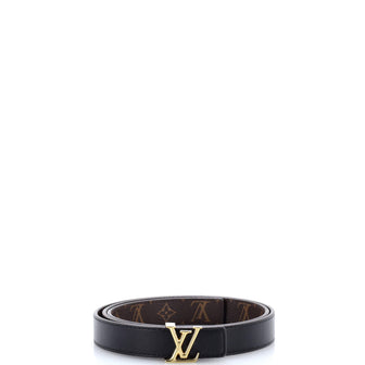 Louis Vuitton LV Initiales Reversible Belt Monogram Canvas and Leather Medium