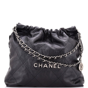 Chanel 22 Chain Hobo Quilted Calfskin Medium