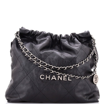 Chanel 22 Chain Hobo Quilted Calfskin Medium