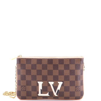 Louis Vuitton Double Zip Pochette Damier