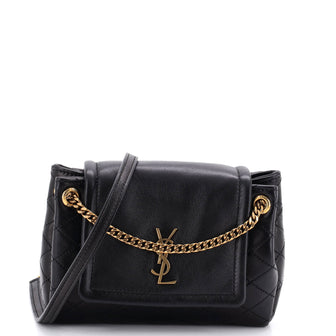 Saint Laurent Nolita Satchel Quilted Leather Mini