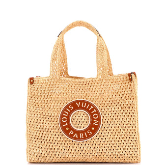 Louis Vuitton OnTheGo Tote By The Pool Crochet Raffia MM