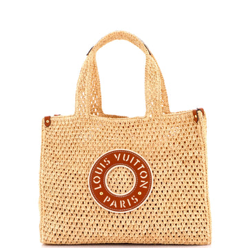 Louis Vuitton OnTheGo Tote By The Pool Crochet Raffia MM