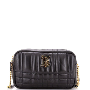 Burberry Lola Camera Bag Quilted Leather Small