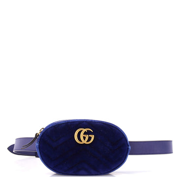 Gucci GG Marmont Belt Bag Matelasse Velvet