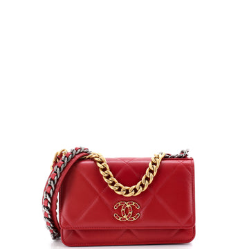 Chanel 19 Wallet on Chain Quilted Goatskin