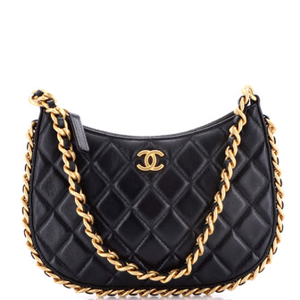 Chanel CC Chain Around Hobo Quilted Lambskin