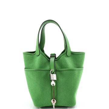 Hermes Cargo Picotin Lock Bag Canvas and Swift PM