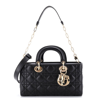 Christian Dior Lady D-Joy Bag Cannage Quilt Lambskin Medium