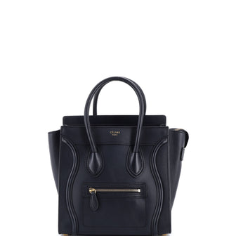 Celine Luggage Bag Smooth Leather Micro