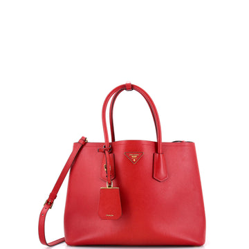 Prada Cuir Double Tote Saffiano Leather Large