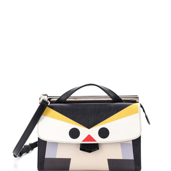 Fendi Demi Jour Penguin Satchel Leather