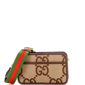 Gucci Camera Bag Jumbo GG Canvas Mini