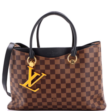 Louis Vuitton LV Riverside Handbag Damier with Leather
