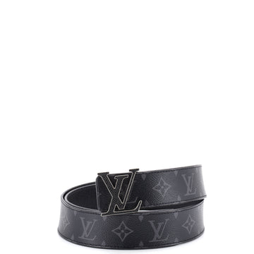 Louis Vuitton LV Line Reversible Belt Monogram Eclipse Canvas and Leather Wide