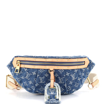 Louis Vuitton High Rise Bum Bag Monogram Denim