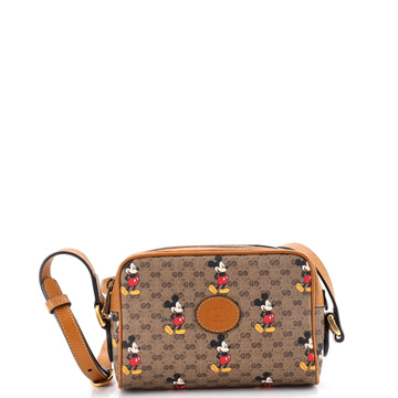 Gucci Disney Mickey Mouse Shoulder Bag Printed Mini GG Coated Canvas Mini