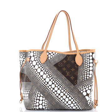 Louis Vuitton Neverfull Tote Limited Edition Kusama Waves Monogram Canvas MM