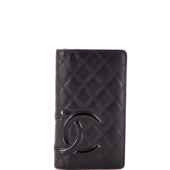 Chanel Cambon Bifold Wallet Quilted Lambskin Long