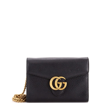 Gucci GG Marmont Chain Wallet Leather Mini