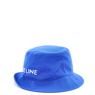 Celine Logo Bucket Hat Printed Canvas