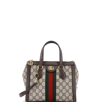 Gucci Ophidia Top Handle Tote GG Coated Canvas Small