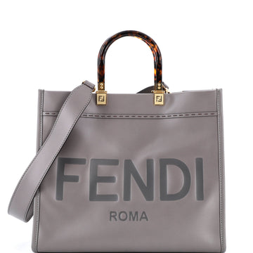 Fendi Sunshine Shopper Tote Leather Medium