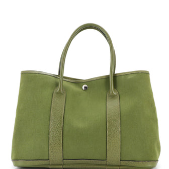 Hermes Garden Party Tote Toile and Leather 36