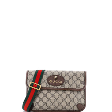 Gucci Neo Vintage Flap Belt Bag GG Coated Canvas