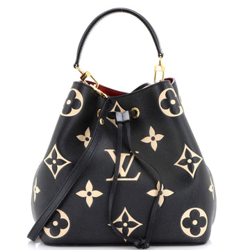 Louis Vuitton NeoNoe Handbag Bicolor Monogram Empreinte Giant MM