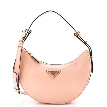 Prada Arque Half Moon Hobo Leather Small
